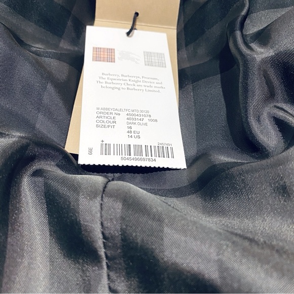 BURBERRY LONDON ABBEYDALE FOX-FUR TRIMMED PUFFER COAT - Picture 13 of 14